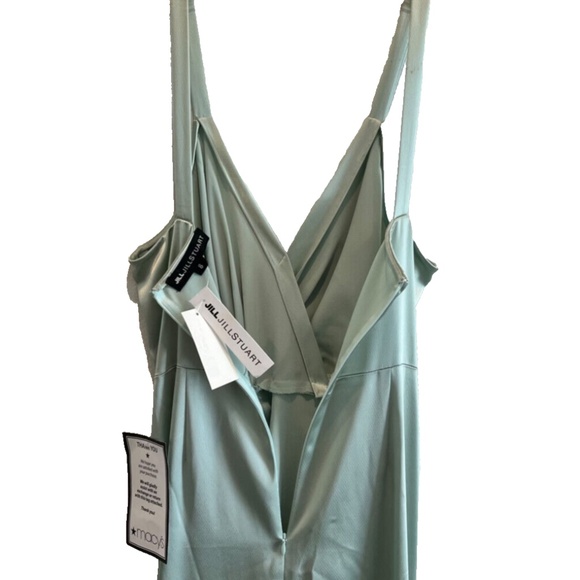 (NWD) JILL JILL STUART Women's Satin Twist/Slit Front Cocktail Dress, Mint - Picture 13 of 16